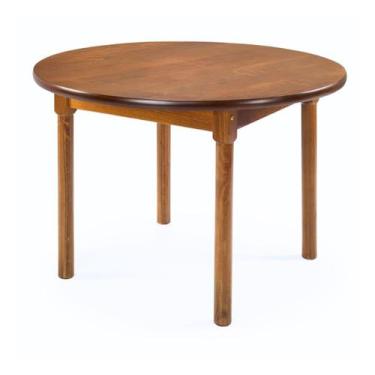 Imagem de Mesa Redonda 4 Lugares em Madeira  Maciça Mv Outlet, Mel