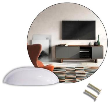 Imagem de Puxador Concha para Gavetas, Móveis e Portas, em Metal - Compras Fácei