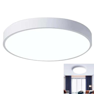 Imagem de Luminaria Plafon Sobrepor Moderno Led 3 Tons Teto Sala Quarto Decoraçao Iluminação Escritorio Empresa Residencial