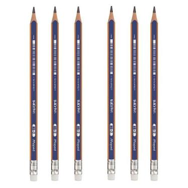 Imagem de Lápis Preto HB N2 Black Peps Triangular Ergonômico c/ Borracha Maped -