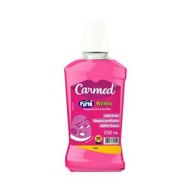 Imagem de Enxaguante Bucal Carmed Fini Beijos 250ml - Halito Fresco e Protecao C