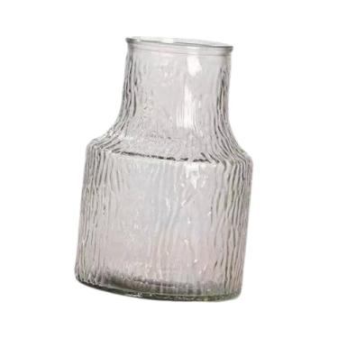 Imagem de IEUDNS Vaso de Vidro para Arranjos, Recipiente de Vidro, Peça Central para Celebrações, Jarra Circular para Flores, Vaso Decorativo para Mesa, Claro, Tamanho real
