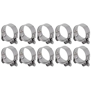 Imagem de Grampo de Mangueira Reforçada Integra -w Sendo Terminais de Tubos -galvanizados para Indústria Automotiva, 201 Aço Inoxidável, 10 Pacote de 10 (48-51mm)