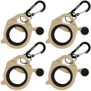 Imagem de CANAANIN Suporte de gravata com zíper, mosquetão colorido, atualizado, clipe para chaveiro para cinto de ferramentas, organizador de eletricista, forte, eficiente, portátil, reutilizável