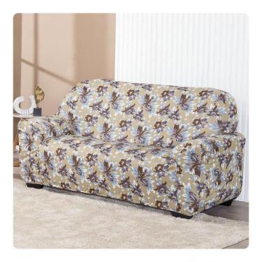Imagem de Capa Para Sofá Avulsa 3 lugares Estampada - Shop CasaNobre, Floral Mar