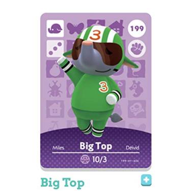 Imagem de Nintendo Animal Crossing Happy Home Designer Amiibo Card Big Top 199/200 USA Version