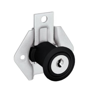 Imagem de Fechadura Móveis Gaveta Armário Stam 301 22mm Preto Fosco