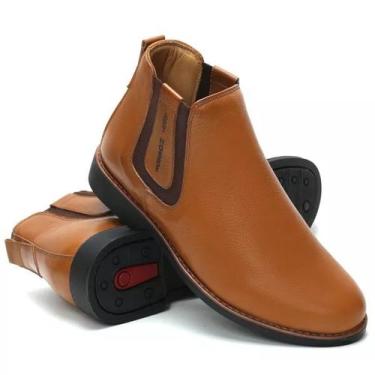 Imagem de Botina Chelsea Conforto Masculina Castor Couro Art Nobre - 2026 - Art 