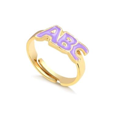 Imagem de Anel Infantil com Letras ABC (Lilás)