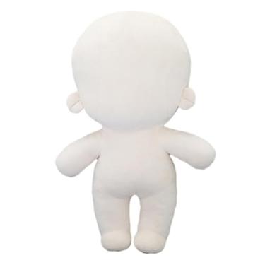 Imagem de Almencla Corpo de boneca em branco, boneco para fazer roupas, exibição, manequim sem atributos, pelúcia, brinquedo criativo, fofo, artesanato, humanoide, faça