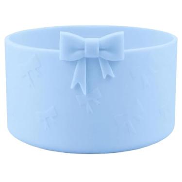 Imagem de HIUSITY Bota de silicone Bow para Owala 947 ml, capa protetora antiderrapante para acessórios de garrafas de água de aço inoxidável FreeSip, Twist e Flip, pode ser lavado na lava-louças e livre de BPA