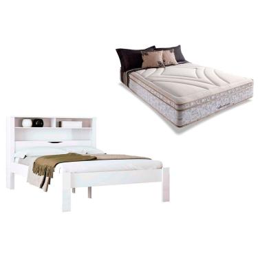Imagem de Colchão Casal American Herval + Cama Invicta Branco