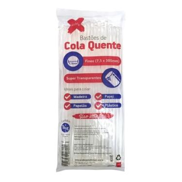 Imagem de Bastão De Cola Quente Fino 7,5 Mm - Pacote Com 85 Unidades
