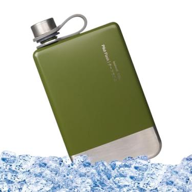 Imagem de Garrafa Térmica de Aço Inoxidável | Frascos de Álcool Portáteis Multifuncionais,Garrafa de Água Portátil Reutilizável em Aço Inoxidável para Bebidas Campismo Ar Livre