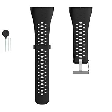Imagem de Gheper Pulseira de relógio de substituição compatível com Polar M430/M400 GPS Smart Sports Watch Pulseira de silicone macio