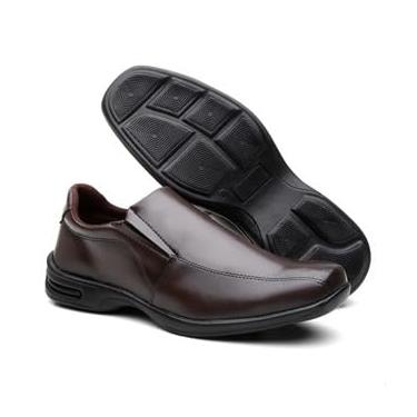 Imagem de Sapato Social Masculino Oxfords com Palmilha Gel Ortopédica Confortável Combo Completo com Relógio Masculino, Carteira em Couro e Cinto Ajustável para Uso Formal e Casual. (Café, BR, Adulto, Numérico, 37)