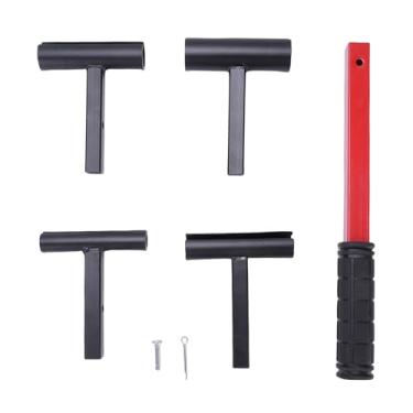 Imagem de Yosoo Health Gear Kit de Ferramenta de Ajuste de Dobradiça da Dobradiça da Porta Kit de Ferramenta de Dobradiça 4 Em 1 Chave de Economia de Mão -de -obra Em Aço de Alto Carbono para Uso