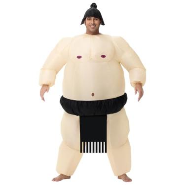 Imagem de Fantasia inflável de sumo para adultos, fantasia inflável de lutador de sumo, fantasias de Halloween, festa de cosplay