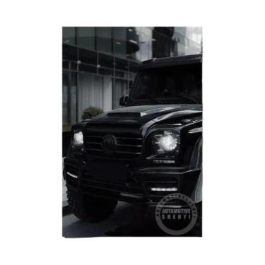 Imagem de Preto Estilo Industrial Hd Poster Impressão Carro De Luxo Arte Da Pare