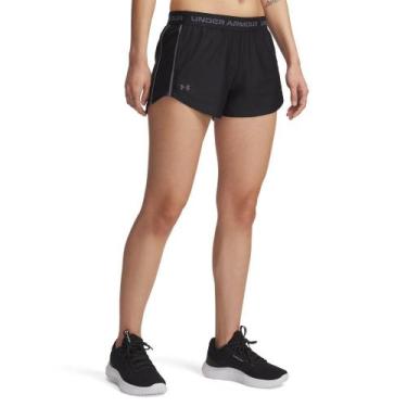 Imagem de Shorts de Treino Under Armour Tech Play Up Feminino, Preto, G