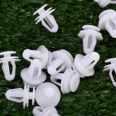 Imagem de Tbest Universal Car Lock Clips 100 Peças 9mm Branco Rebites De Plástico Rápido Fixação Permanente para Fenders Car Bumper Door Surface