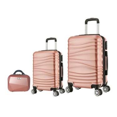 Imagem de Mala de Viagem Pequena Bordo 10kg, Grande C/ Frasqueira As67 - EAGLE, 