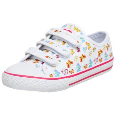 Imagem de UNIONBAY Tênis Shutterfly para crianças pequenas/grandes, Branco, 1.5 Little Kid