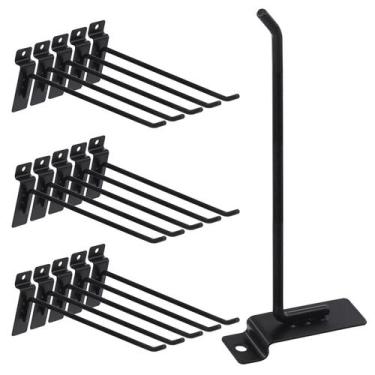 Imagem de Kit de sortimento Slatwall Hooks Sweet, 20 unidades, 20 cm, preto - Sw