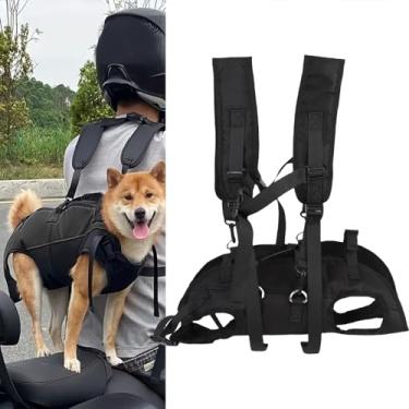 Imagem de Asixxsix Mochila da Transportadora de Cães de Estimação, Mochila de Frontal de Cachorro Pequeno Pacote de Viagem para Cães de Volta Com Cinto de Segurança Ajustável (M)