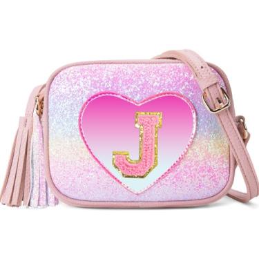 Imagem de OYLOLA Presentes De Aniversário Para Meninas 3, 4, 5, 6, 7 E 8 Anos, Bolsa Infantil Com Inicial, Transversal Coloridas