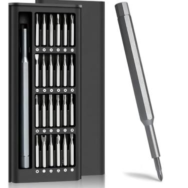 Imagem de Kit Chave de Fenda de Precisão 24 em 1 com Estojo Magnético – Ferramentas Profissionais para Reparo de Celulares, Notebooks, Relógios e Eletrônicos em Geral