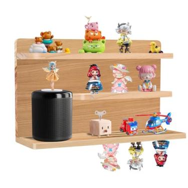 Imagem de Transni Para Tonies Shelf – Organizador de bonecos Tonies para quarto, prateleira de madeira para suporte de caixa Tonies (3 camadas, madeira)