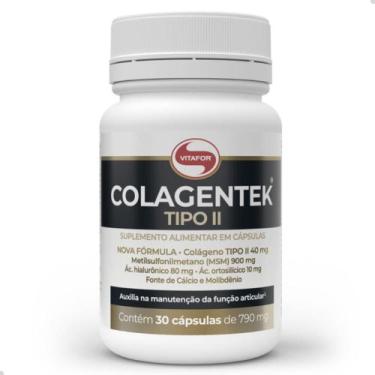 Imagem de Colágeno Tipo 2 Colagentek 30 Cápsulas Vitafor, Natural