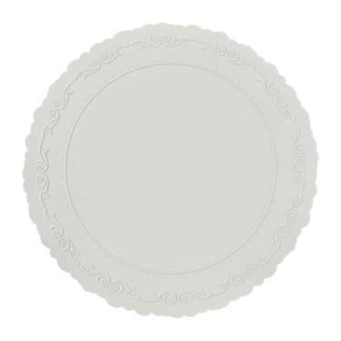 Imagem de DimyFew Jogo americano de silicone para mesa, decoração, protetor de mesa fácil de limpar para mesas de jantar de festa, hotel, cozinha e casa, Cinza