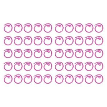 Imagem de LiebeWH Marcadores de crochê de 50pcs para crochê Marcadores de Ponto de Metal Ganchos Multifuncionais de Bloqueio de crochê para Projetos de Scrapbooking de tricô (Roxo)