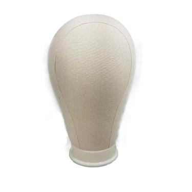 Imagem de Manequim Cabeça De Pano Para Prótese E Peruca Branco Cherey