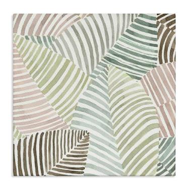 Imagem de Stupell Industries Arte de parede em tela com ilusão de folhagem listrada por Errico & Slyp, 43 x 43 cm