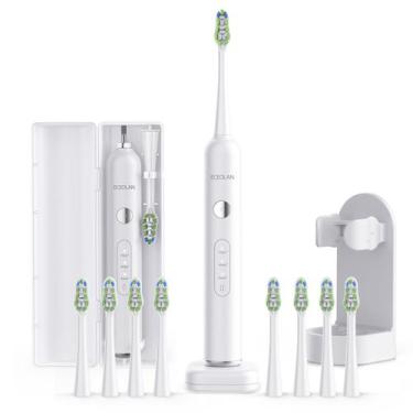 Imagem de Escova de dentes elétrica ECEOLAN Recarregável Sonic IPX7 Impermeável