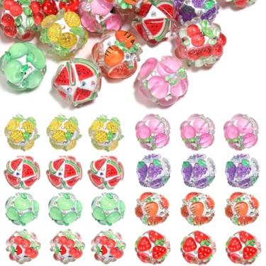 Imagem de JINPINMAO Pulseira de contas para kit de fabricação de chaveiros, contas focais para canetas, contas focais de vidro com strass para kit de pulseiras da amizade, canetas multicoloridas, suprimentos de