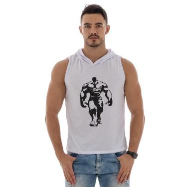 Imagem de Camiseta Regata Masculina Capuz Machão Academia Treino Estampa Persona