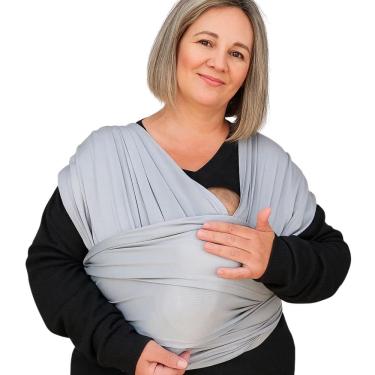 Imagem de Sling Plus Size Ergonômico para Bebê | Carregador Tipo Camiseta Respirável e Ajustável | Conforto Seguro até 20kg – Best Sling