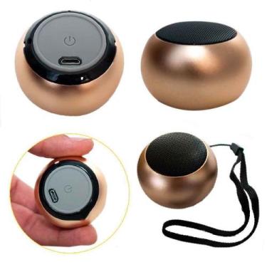 Imagem de Mini Caixa De Som Portátil 3w USB Bluetooth Mini Speaker BOLINHA - MAR
