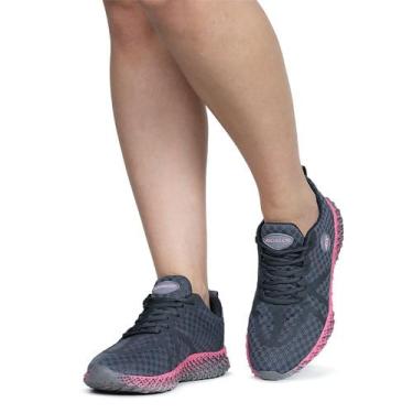 Imagem de Tênis Asc Feminino Caminhada Academia Confortável - Ascension, 36, Gra