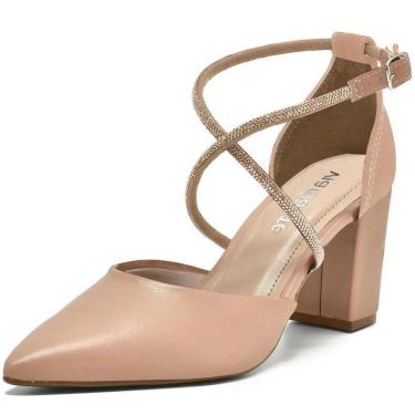 Imagem de Sapato Scarpin Feminino Elegante Tira Strass Chic Via Marte