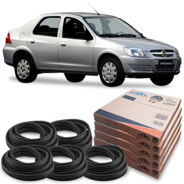 Imagem de Kit Borracha 4 Portas E Porta Malas Prisma 2006 Até 2012 - New Kar