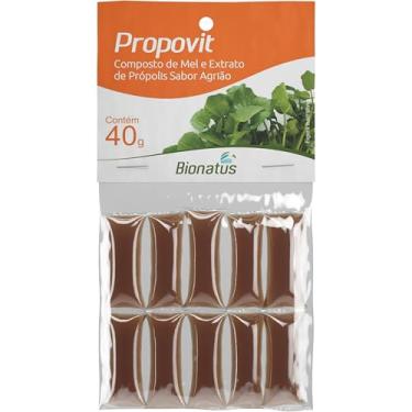 Imagem de Bionatus, Propovit, Sachê de mel, Composto de mel e extrato de própolis, Sabor agrião, 10 unidades, 40mg