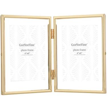 Imagem de Moldura flutuante GoryeeFine Gold Metal 5x7 para imagem 4x6