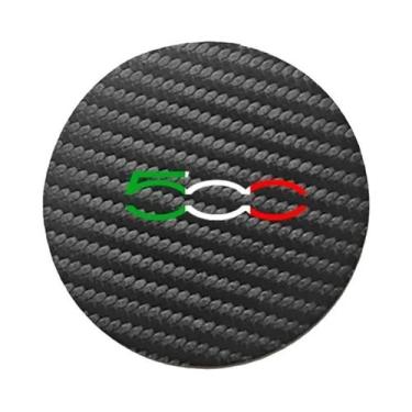 Imagem de Protetores De Porta-Copos Para Carro Fiat 500, 2 Peças, Almofadas Redo