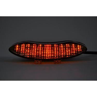 Imagem de Topzone Lightings Luzes traseiras de LED de motocicleta com luz traseira de freio com indicadores de luz de seta integrados para Triumph 05-10 Daytona 675 08-10 velocidade tripla/velocidade tripla R