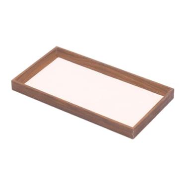 Imagem de FashionCha Bandeja para Guardar Joias, Expositor para Colares, Pulseiras, Anéis, Pratos Vazios para Divulgação, Lojas, Bege